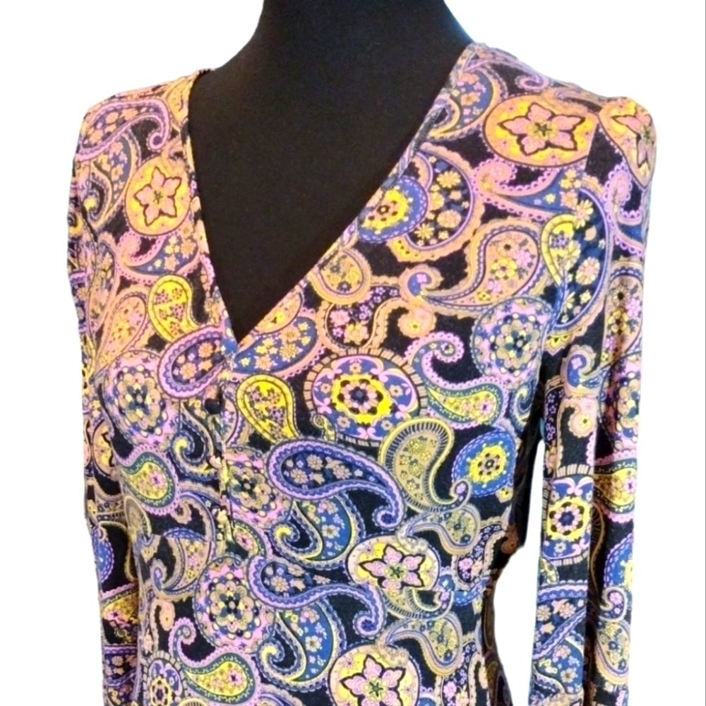 Modcloth Heart Of The Country Paisley Jersey Dress